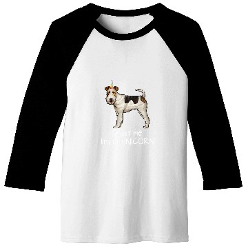 Discover Funny Wire Fox Terrier Trust Me Im A Unicorns Dog Baseball Tees