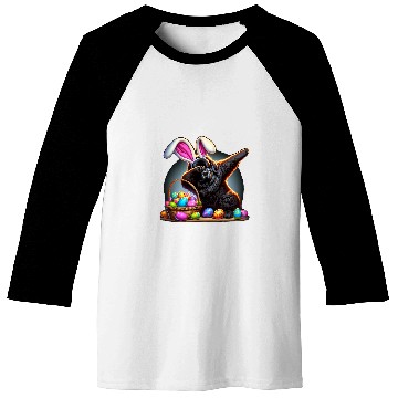 Discover Dabbings Easter Bunny Newfoundland Dog 1 Baseball Tees