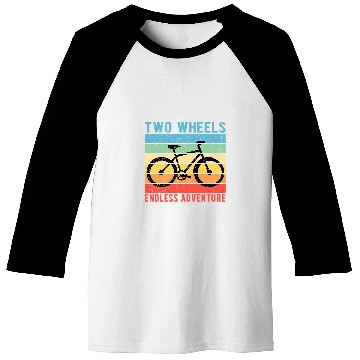Discover Bicycle Cycling Cyclist Two Wheels Endless Adventure 1 Baseball Tees