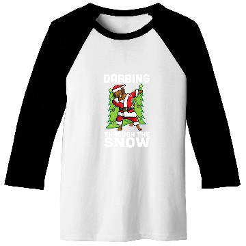 Discover Dabbings Through The Snow Rhodesian Ridgeback Christmas Dog Baseball Tees