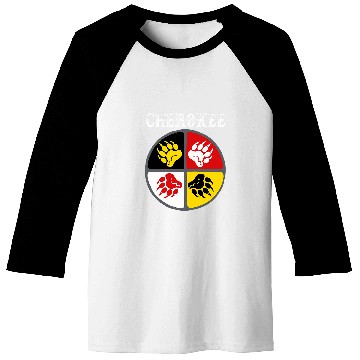 Discover Cherokee Tribe Native American medicines Wheel Baseball Tees