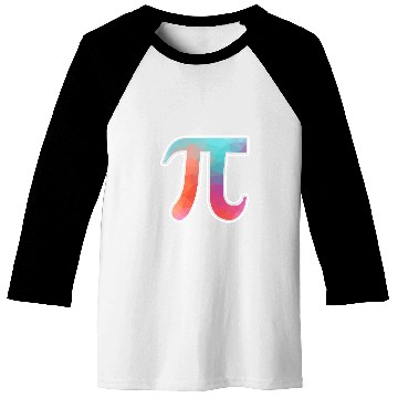 Discover Pi Colorful Pi Symbol Math Funny Pi Day Math Teacher Geek Baseball Tees