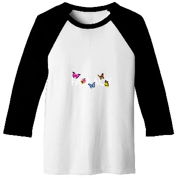 Discover Impossible is a    Fallacy Hibiscus and Butterfly Baseball Tees