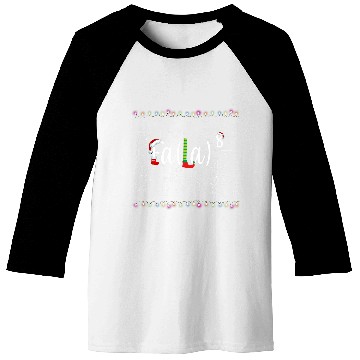 Discover Funny Christmas Nerd 2Cute Math Fa La La La La 21 Baseball Tees