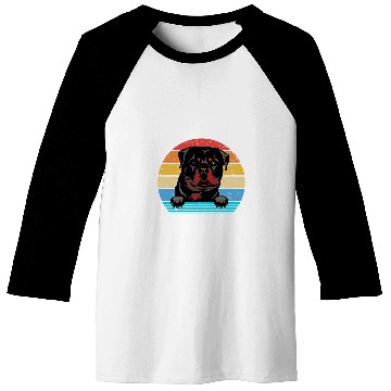 Discover Dog Rottweiler Retro vintages Rottweiler Baseball Tees