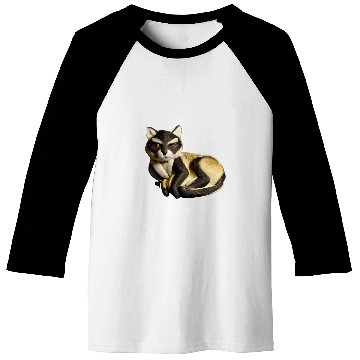 Discover Cat humorous art meow kitty portrait cute kitten silly cat Baseball Tees