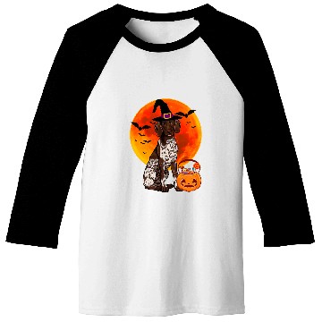 Discover Halloween German Shorthaired Pointer Jack O Lantern Pumpkin Baseball Tees