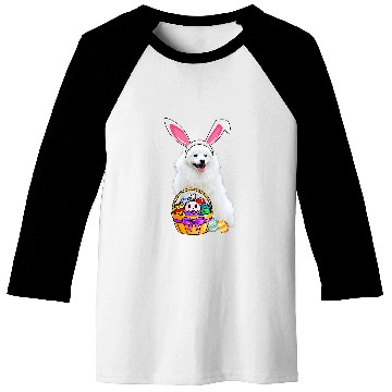 Discover Easter Egg Funny American Eskimo Dog Easter Baseball Tees