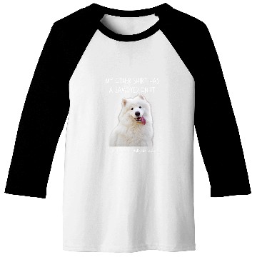Discover Dog Samoyed Fun Samoyed On It Dog Lovers Adopt Dont Shop 3 Baseball Tees