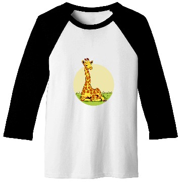 Discover Giraffe Art Gift Baseball Tees