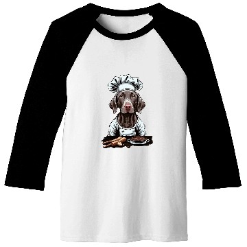 Discover Cooking Weimaraner Restaurant cook on Weimaraner chef Baseball Tees