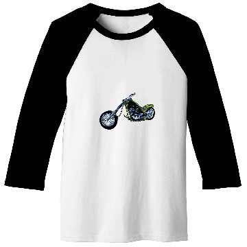 Discover Cool Chopper Motorcycle Baseball Tees