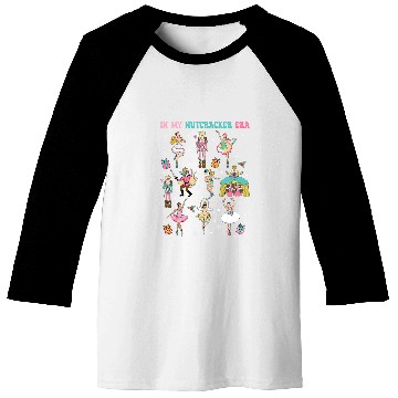 Discover In My Nutcracker Era Pink Christmas Nutcracker Ballet Squad Baseball Tees