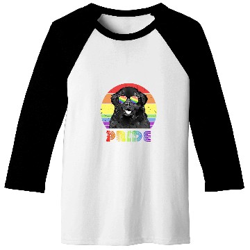 Discover LGBTQ Newfoundland Dog Rainbow Gay Pride Baseball Tees