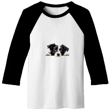 Discover Cute Border Collie For Dog Lovers Baseball Tees