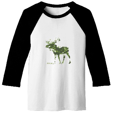 Discover PAX Marshy Camo Moose Baseball Tees