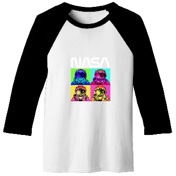 Discover Lacrosse Gift NASA Astronaut Pop Art Worm Logo Baseball Tees