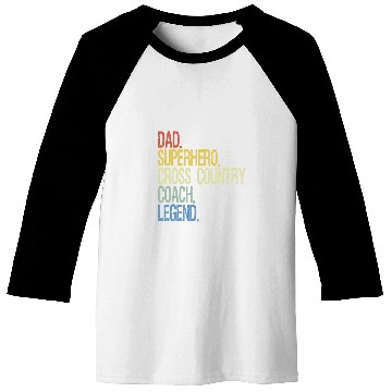Discover Cross country Coachs dad Baseball Tees
