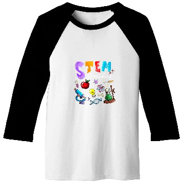 Discover Steminist STEM Teacher Science Technology Engineering Math 24 Baseball Tees