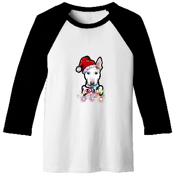 Discover Christmas Lights Bull terrier Baseball Tees