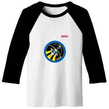 Discover Lacrosse Gift NASA Space Shuttle STS 131 Mission Crew Worm Logo Baseball Tees