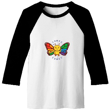 Discover LGBTQ Rainbow Flag Monarch Butterfly Pride Month Insect Baseball Tees