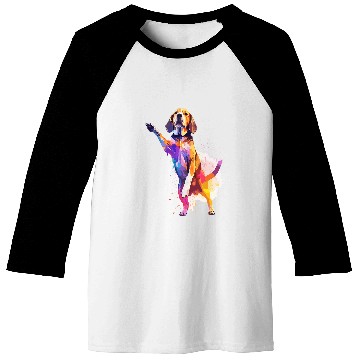 Discover Dog Dance Competition Funny Dancing Beagle Dog Baseball Tees