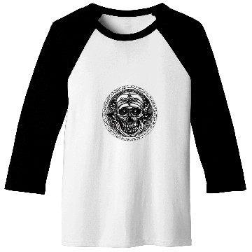 Discover Thorny Goth Skull Moth Face Gothic Occult Mystic Baseball Tees