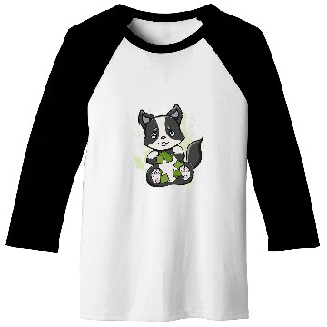 Discover Earth Day Cute Kawaii Border Collie Dog Sheperd Otaku Baseball Tees