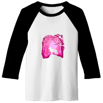 Discover Border Collie Retro Pink Border Collie Dog Baseball Tees