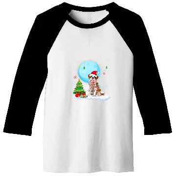 Discover Cute Saint Bernard Christmas Dog Lights Lover Tee Baseball Tees