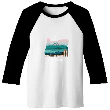 Discover Oregon The Beaver State Baseball Tees