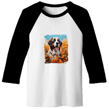 Discover Cute St Bernard Dog Saint Bernard Baseball Tees