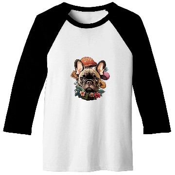 Discover Cottagecore French Bulldog Baseball Tees
