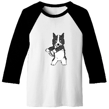 Discover Floss Dance Border Collie Dog Baseball Tees