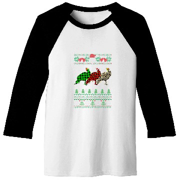 Discover Peacock Ugly Christmas Red Plaid Leopard xmass Animals Baseball Tees