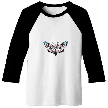 Discover Trans Pride Flag Transgender Hawk Moth LGBT  Emo Goth Baseball Tees