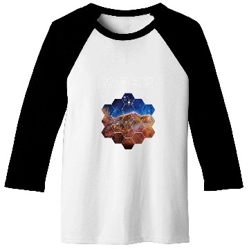 Discover NASA James Webb Space Telescope JWST Science Fan Art Baseball Tees