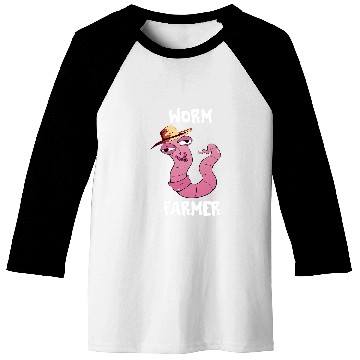 Discover Worm Farmer Sweat Worm Farm Composting Red Wiggler Worm Baseball Tees