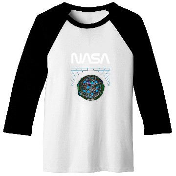 Discover NASA Globe Retro Art Baseball Tees