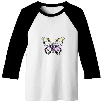 Discover Nonbinary Butterfly Barbwire Nonbinary Flag Nonbinary Pride Baseball Tees