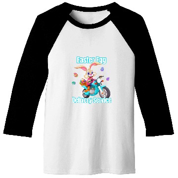 Discover Moms Dads Easter Egg Delivery Service Bunny Motorcycle Egg Baseball Tees
