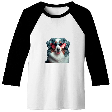Discover Mini Aussie Mom Australian Shepherd Valentines Day Baseball Tees
