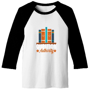 Discover Question Authority I Librarian Baseball Tees