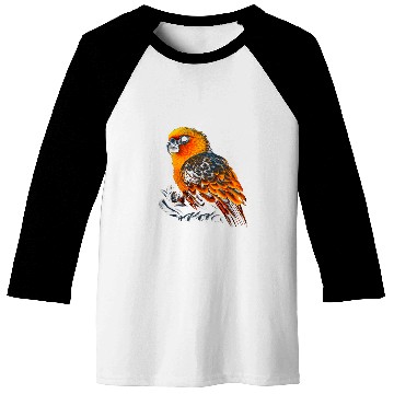 Discover Sun Conure Bird Native American Northwest Tribal Graphic Baseball Tees