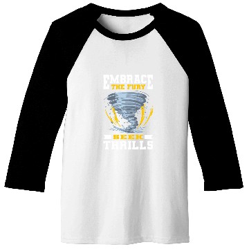 Discover Tornado Chaser Storm Chasing Storm Hunter Meteorologist Baseball Tees
