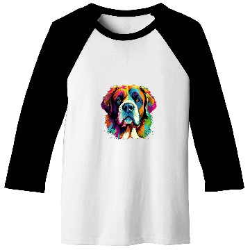 Discover Saint Bernard Dog Men Women Kids 5 Baseball Tees