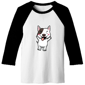 Discover Miniature Bull Terrier Dog 1 Baseball Tees