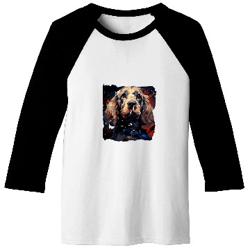 Discover Patriotic Spaniel Marching Band Usa Flag Baseball Tees