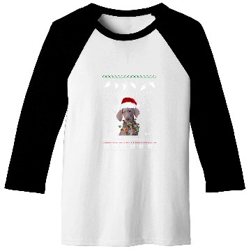 Discover Weimaraner Dog Christmas Lover Dog Baseball Tees